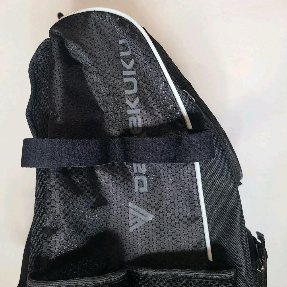 DAREKUKU Youth Baseball/Softball Backpack Bat Bag Black/Silver